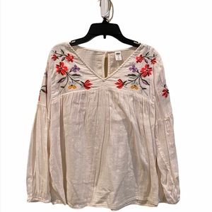 Floral Embroidered Top